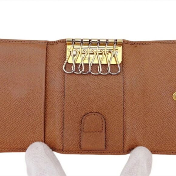 BVLGARI Key Case Leather Authentic USED - Picture 6 of 9